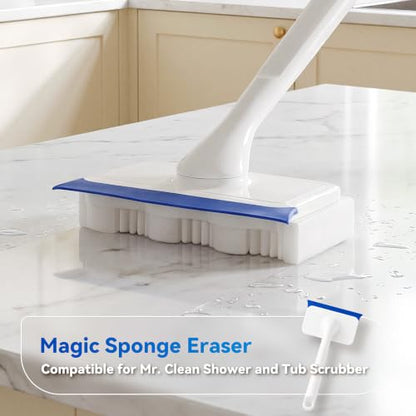 30 Pack Eraser Sponge Refills for Mr Clean Magic Eraser Shower & Tub Scrubber - High-Density Cleaning Pads