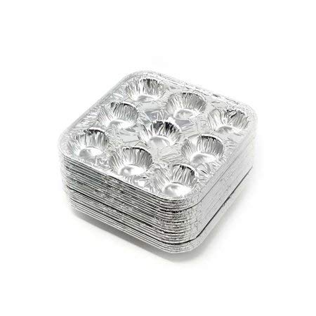 9-Cavity Mini Cupcake Easy and Simple Release Muffin Pans - Disposable Aluminum Baking Cup Cake Mold Pan - For Weddings, Gatherings, Birthdays, Parties (24)