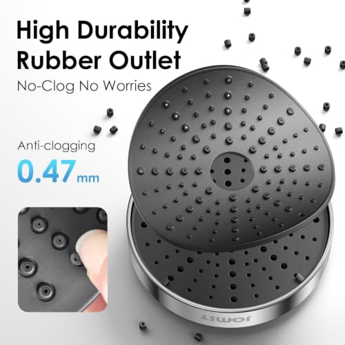 High Pressure Shower Head with 3 Spray Modes, Water Saving Chrome, Universal G1/2" & Self-Cleaning Nozzles
