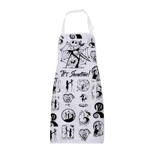Jack Apron with Pockets Horror Movies Inspired Gifts for Sally Fans Halloween Nightmare Custom Showtimes Variation 25613