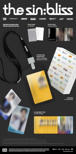 (ID Card Version) ENHYPEN THE SIN: BLISS 8th Mini Album with Tracking - Official K-POP Collectible