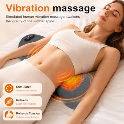 VivaSync Graphite Gray 3-in-1 Back Massager with Heat, Vibration & Airbag Traction