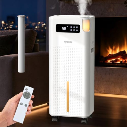 Large 14L Humidifier for Whole Home & Large Rooms, Silent Ultrasonic Cool Mist