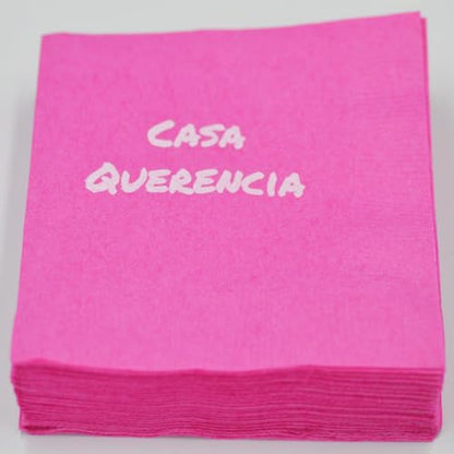 Personalized Cocktail Napkins 50 Pack - Custom Name, Logo, Date, Monogram | Rush 24-Hour Service