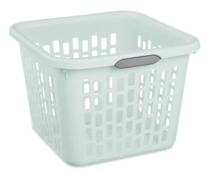 Sterilite 1.5 Bushel Square Laundry Basket Mindful Mint Comfort Grip Handles