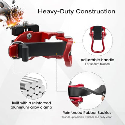 Red Quick Release Shovel Mount for Molle Panel – Tool-Free Installation, Heavy-Duty Outdoor Gear Organizer