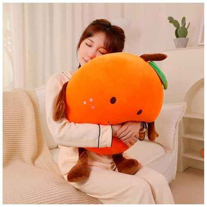 Orange Plush Pillow, Fruit Stuffed Animal, Food Plush Pillow, Gift for Kids, Adults, Boys, Girls(15.7 inch)