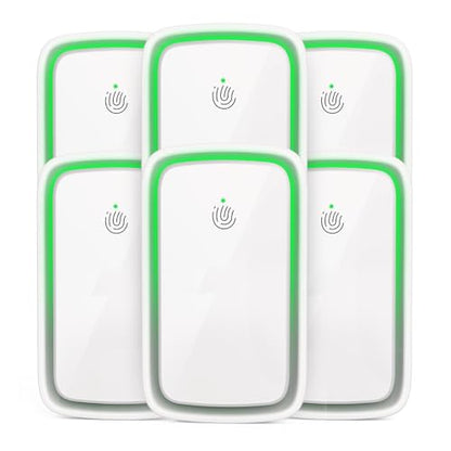 Negative Ion Air Purifiers Plug In 6 Pack - White, Adjustable Modes