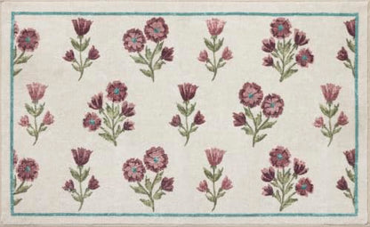 Loloi Chris Loves Julia Clove Ivory Plum Bath Mat 1'9" x 2'10" Rectangular