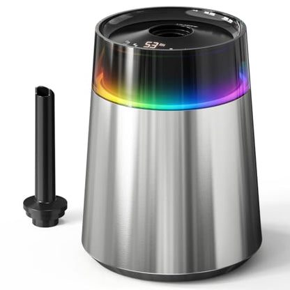 8L Stainless Steel Cool Mist Humidifier for Large Rooms - Silver