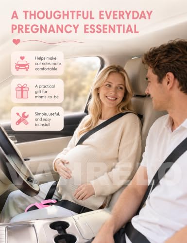 Pregnancy Car Pillow - Deep Pink Universal Fit for Vehicles - Vahrelo