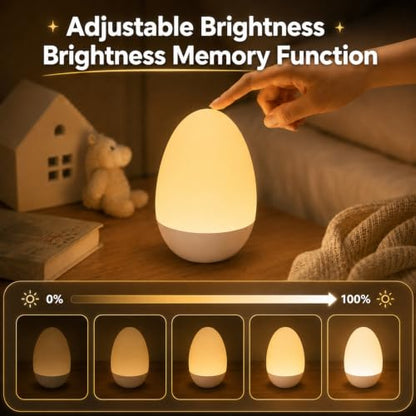 Egg Night Light for Nursery Baby Sleep Nighttime Feeding Touch Control