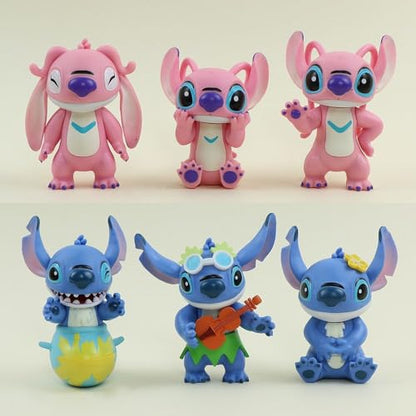6 Pack Anime Collectible Figures - Creative Model Ornaments for Fans
