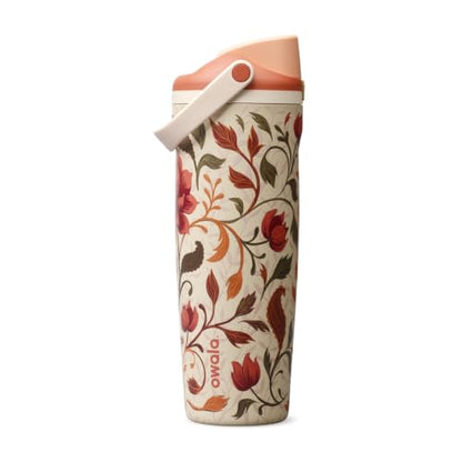 30 oz Stainless Steel Water Bottle with 2-in-1 Spout and Leak-Proof Lid