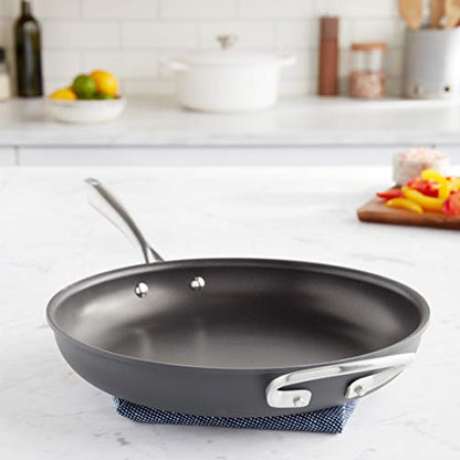 Cuisinart Dishwasher Safe Hard-Anodized 12-Inch Open Skillet with Helper Handle