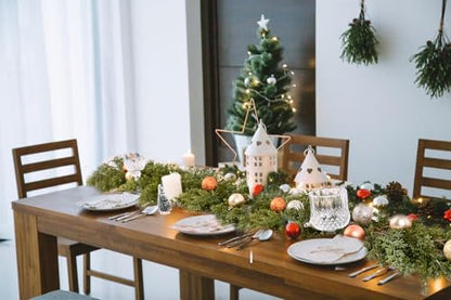 9ft Artificial Pine Christmas Garland for Holiday Decor - Realistic Greenery for Mantel & Doorway