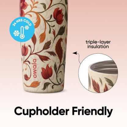 30 oz Stainless Steel Water Bottle with 2-in-1 Spout and Leak-Proof Lid