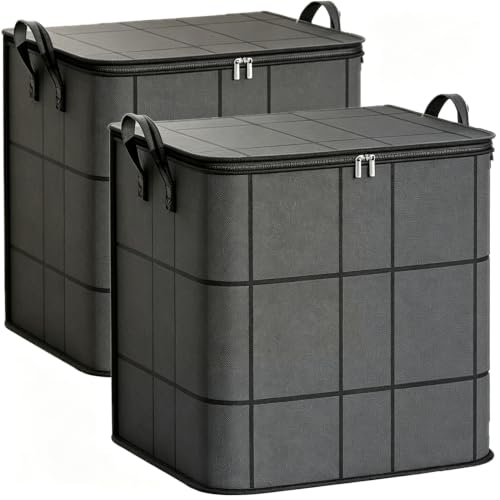 Large Foldable Storage Bin 210L for Quilts Bedding & Clothes