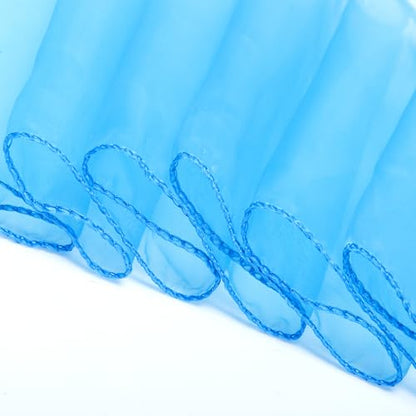 Blue Organza Table Runners Pack of 10 12 x 108 Inch for Wedding and Events