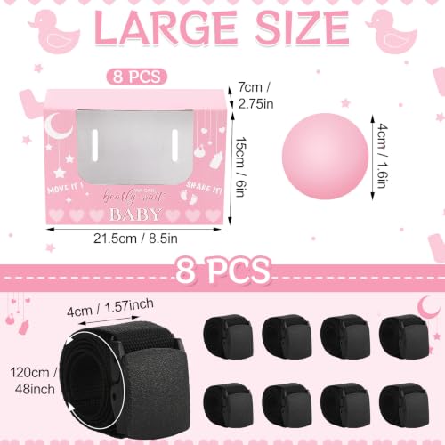 Pink Heart Baby Shower Swing Shaking Balls Activity Set for 8 Players - Pink Variation