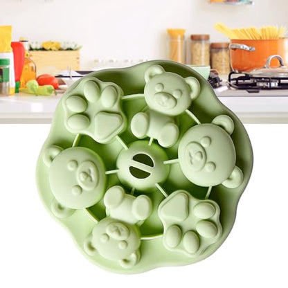 Silicone Bear Mold for Baby Food Ice Cream Jelly Baking and Freezing