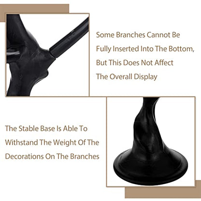 Black Artificial Tree for Table Centerpiece - 2.5ft Wedding Decor