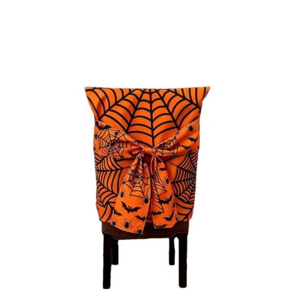 Halloween Skeleton Chair Cover with Bow Tie - Bat-2 Variation