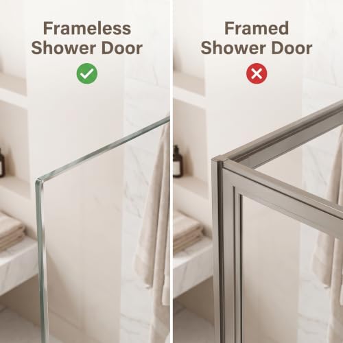 Stainless Steel Shower Door Hooks Set of 4 - Heavy Duty Towel Hangers