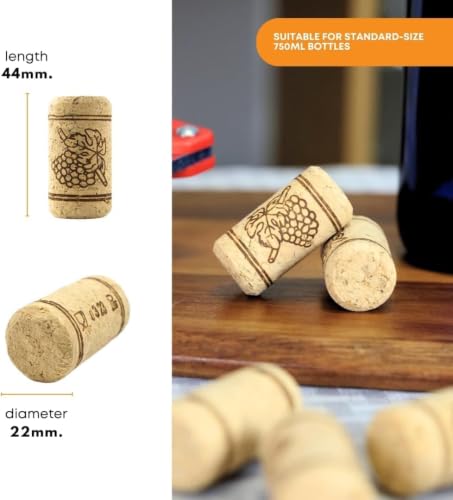 24-Pack 187ml Clear Champagne Bottles with Corks for Homebrewing