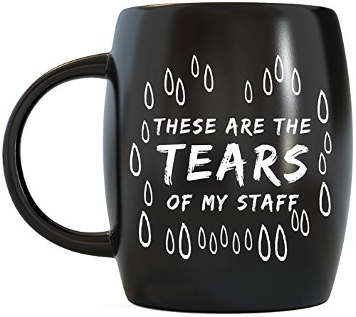 Funny Office Mug 16oz - World's Best Boss Joke Gift for Coworkers