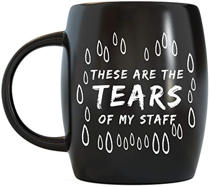 Funny Office Mug 16oz - World's Best Boss Joke Gift for Coworkers