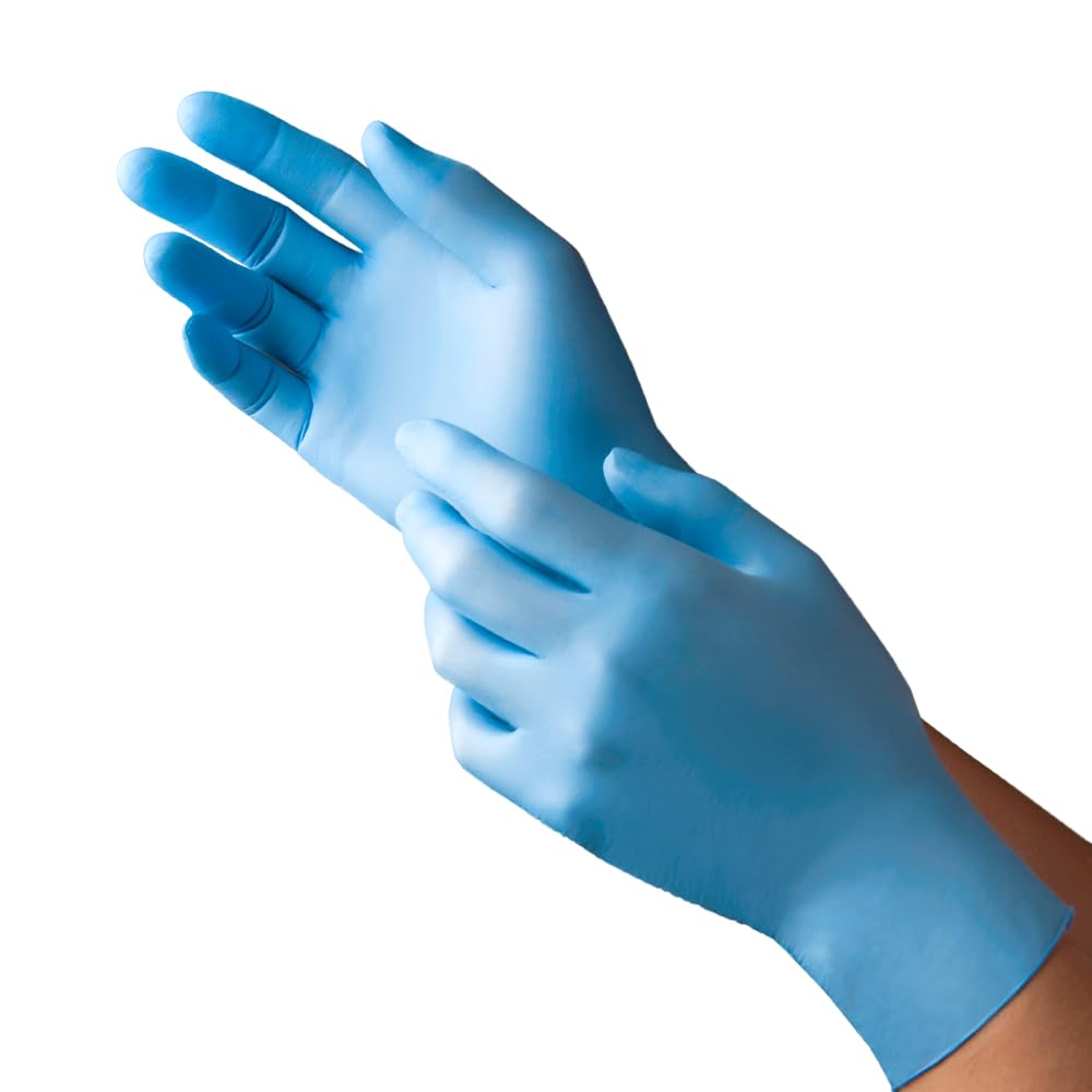 TRONEX 9250 Nitrile Disposable Gloves, Medical Grade Exam Glove, Food Preparation,Beauty, Tattoo, Fingertip Textured, Latex Free, Powder Free, Blue, 2X-Large, Box of 100