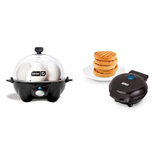 DASH Rapid Egg Cooker + DASH Mini Waffle Maker