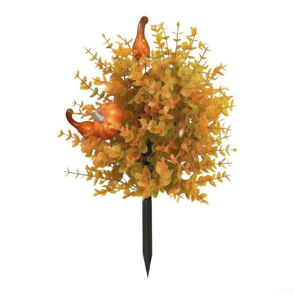 22 Inch Pumpkin Topiary Tree with Stake for Halloween & Fall Decor