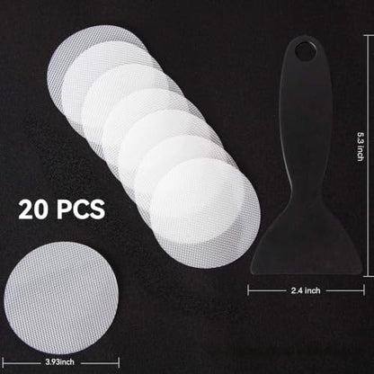 20 Pack Non-Slip Shower Floor Stickers - Transparent Bathroom Safety Decals