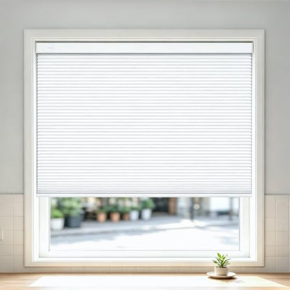 Blackout Cellular Shade 22 W x 64 H - Cordless No Drill Tension Mount