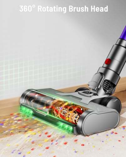Purple Cordless Vacuum Cleaner 650W 60KPA 70 Min Runtime Self-Standing Stick