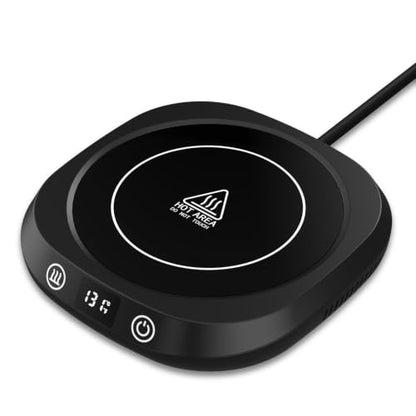 BrewTherm 2-in-1 Coffee & Candle Warmer - 5 Temp Settings, Auto Shut Off (Black)