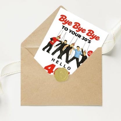 fancu 40th Birthday Card for Men Women ZC-040 Funny Milestone Greeting Card