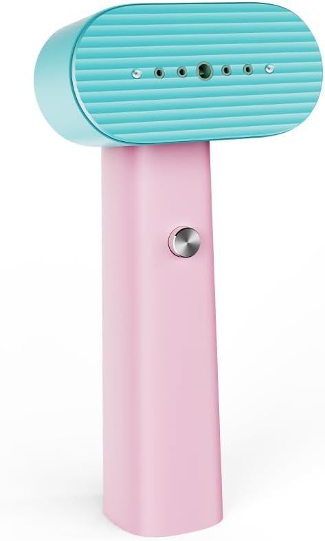 Nexdoo G6 Portable Clothes Steamer - 2-in-1 Iron with 10 Minutes Continuous Steam | Lightweight 0.7lbs, Pink