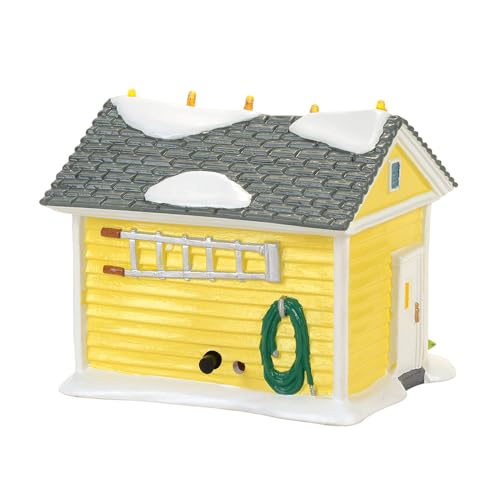 Department 56 Snow Village Lit Building - Griswold Holiday Garage, Multicolor, 4.06 Inch