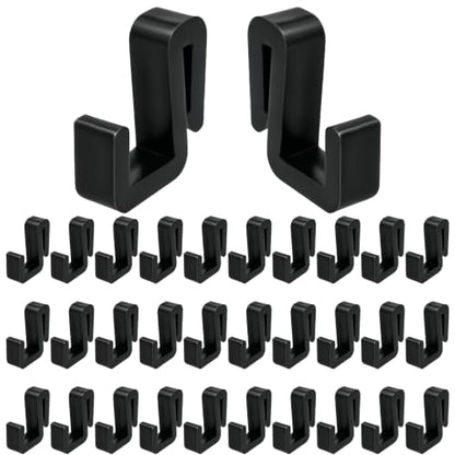 Outdoor String Light Clips Hooks U-Shaped Patio Hangers for Beams - 30 Pack