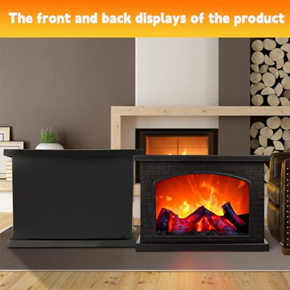 Black Fireplace Lanterns Decorative Small LED Flame Effect Lamp