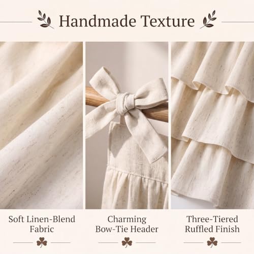 Farmhouse Linen Blend Oven Skirt Curtain for Kitchen Decor - Variations of Linen Blend