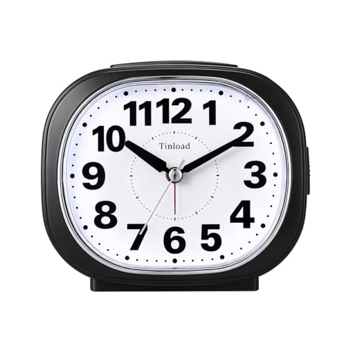 Heavy Sleepers Alarm Clock Loud Audible Ringtone Nightstand Clock Black