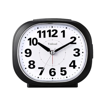 Heavy Sleepers Alarm Clock Loud Audible Ringtone Nightstand Clock Black