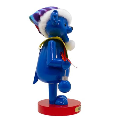 Decorative Wooden Nutcracker - Grateful Dead Bear Holiday Ornament - 10 Inch