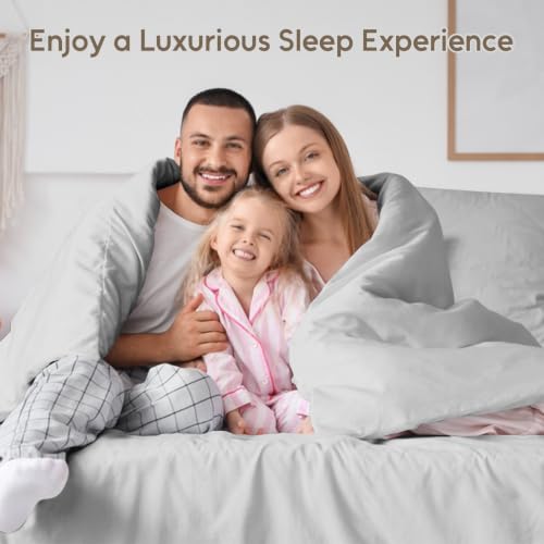 Gray King Size Tencel Lyocell Sheet Set - 4-Piece Eucalyptus Bedding
