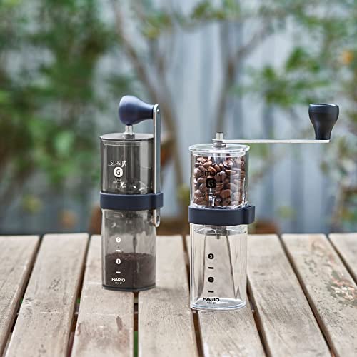 Hario "Smart G" Ceramic Coffee Mill, Clear