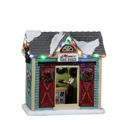 Mom's She Shed Craft Space - Lemax Harvest Crossing Decor